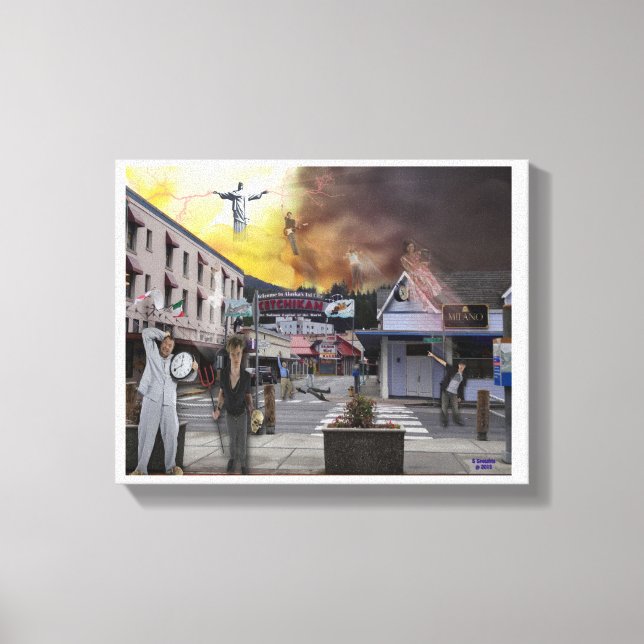 Lienzo El éxtasis de Alaska (Anverso)