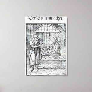 Lienzo El fabricante de los vidrios