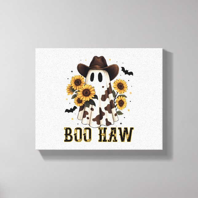 Lienzo El fantasma Boo Haw, fantasma de la vaca occidenta (Anverso)