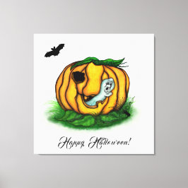 Lienzo El fantasma de Halloween , Bat , Ghost y Spider