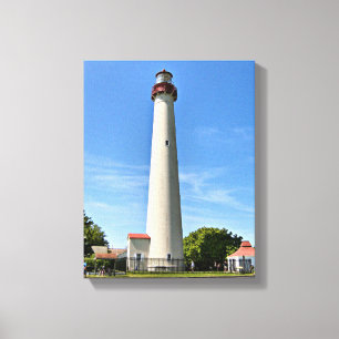 Lienzo El faro de Cape May, New Jersey envolvió la lona