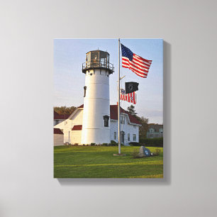 Lienzo El faro de Chatham, Cape Cod, MAMÁES envolvió la