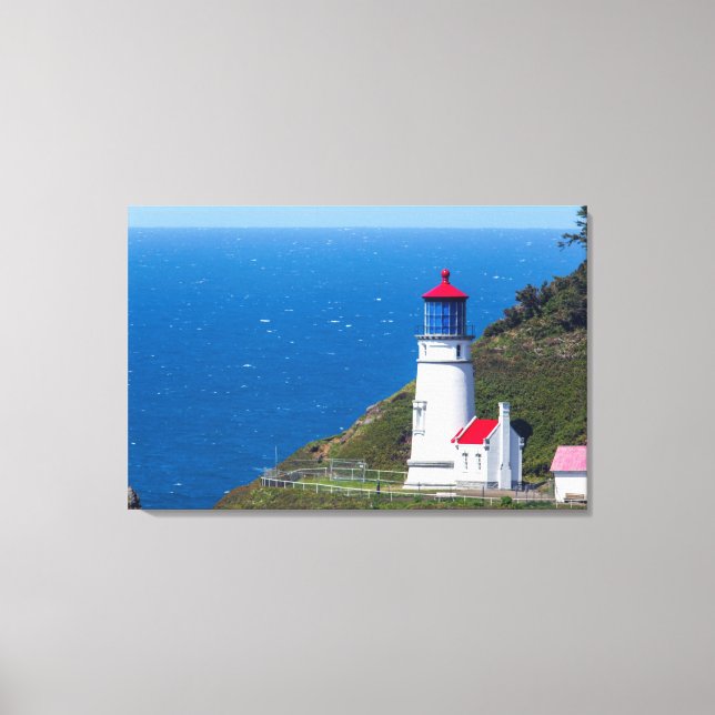 Lienzo El Faro de Heceta Head cerca de Florence (Anverso)