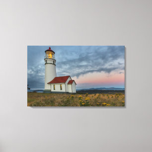 Lienzo El faro más antiguo de Oregon en Cape Blanco State
