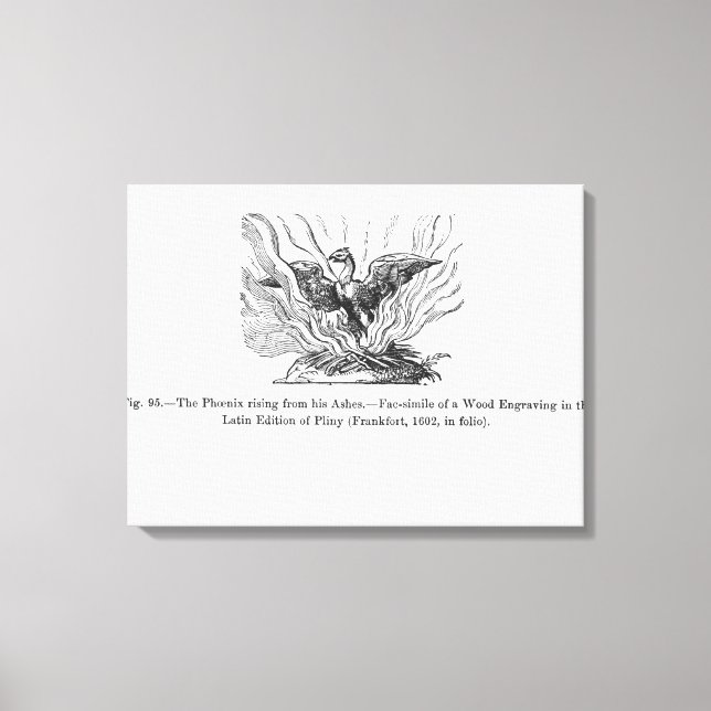 Lienzo El Fénix levantándose de sus cenizas (Anverso)