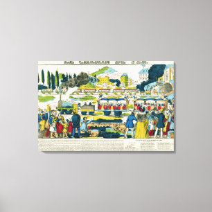 Lienzo El ferrocarril