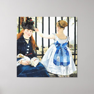 Lienzo El ferrocarril, famoso cuadro de Edouard Manet