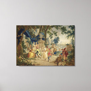 Lienzo El Fete del pueblo después de D.Teniers