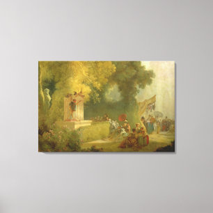 Lienzo El Fete en la Santo-Nube, detalle del espectáculo