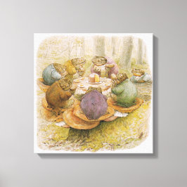 Lienzo El Fiesta del té de las toads (por Beatrix Potter)