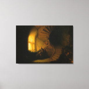 Lienzo El filósofo en meditación de Rembrandt