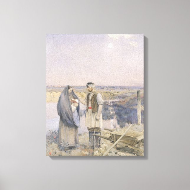 Lienzo El fin del día, 1888 (Anverso)