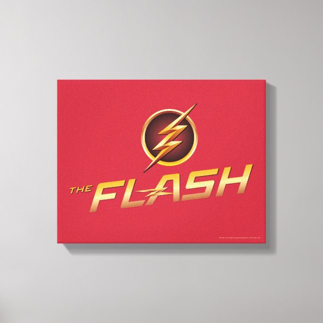 Lienzo El Flash | Logo de TV (Anverso)
