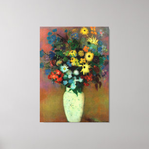 Lienzo El florero de Odilon Redon con Flowers (1914)