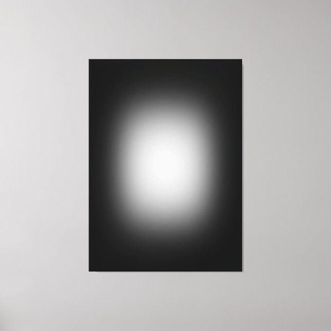 Lienzo El foco blanco sobre el negro (Anverso)
