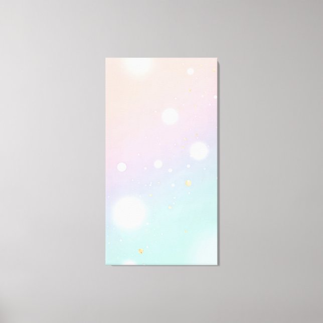 Lienzo el fondo degradado pastel suave está salpicado (Anverso)