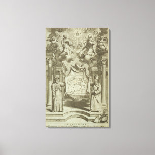 Lienzo El Frontispiece a "China ilustró" por Athanasius