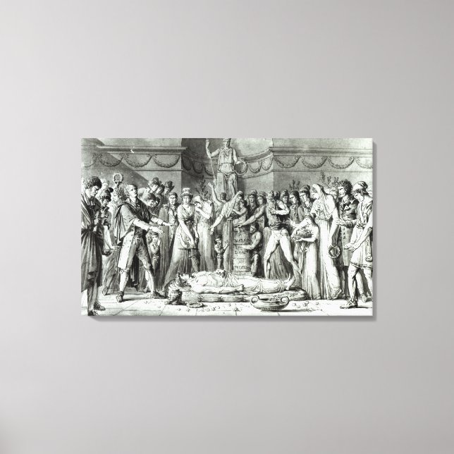Lienzo El funeral de Jean Paul Marat (Anverso)