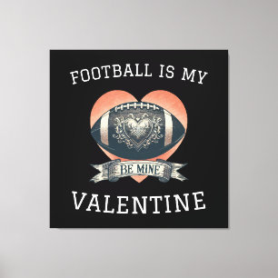 Lienzo El fútbol es mi San Valentín
