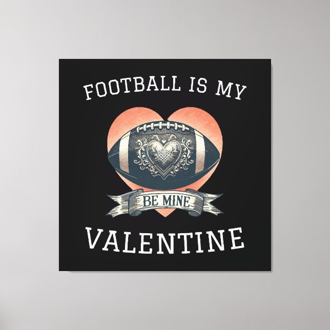 Lienzo El fútbol es mi San Valentín (Anverso)