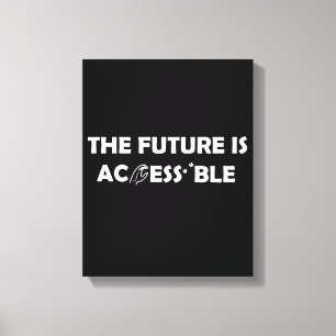Lienzo El futuro es accesible el lenguaje de Rótulo ASL B