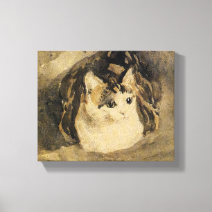 Lienzo El gato (de Gwen John)