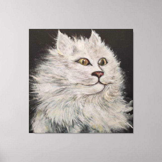 Lienzo El gato del león (Anverso)