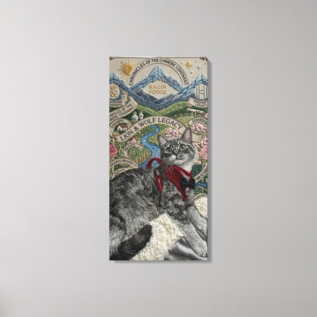 Lienzo El Gato Persa (Anverso)