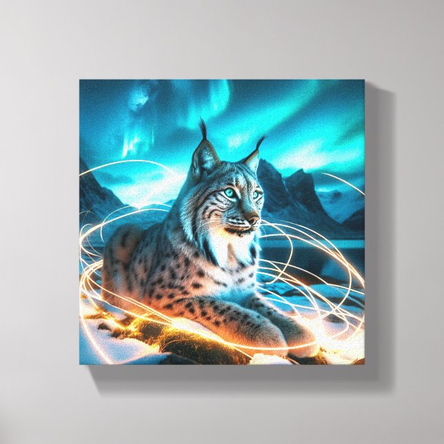 Lienzo El Gato Salvaje Y La Luz 2 (Anverso)