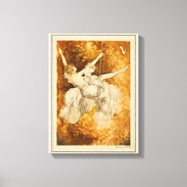 Lienzo El giro, 1928 de Louis Icart (Anverso)