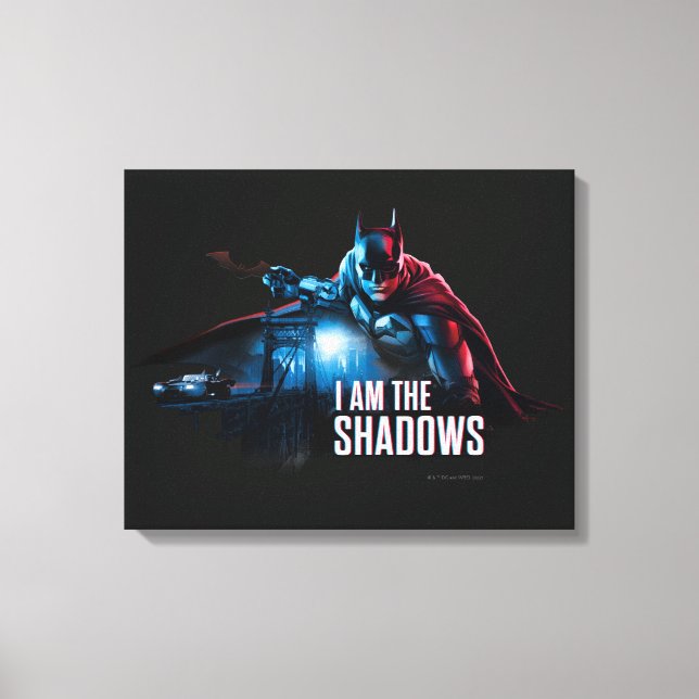 Lienzo El Gráfico De Carácter Batman - Yo Soy Las Sombras (Anverso)