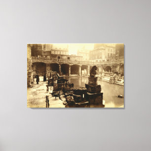 Lienzo El Gran Baño Romano, Baño (foto de abajo)