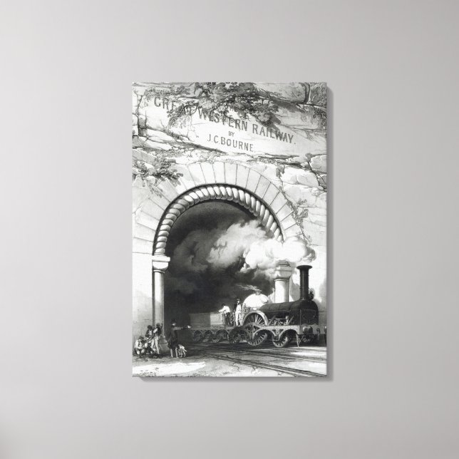 Lienzo El gran ferrocarril occidental, 1846 (Anverso)