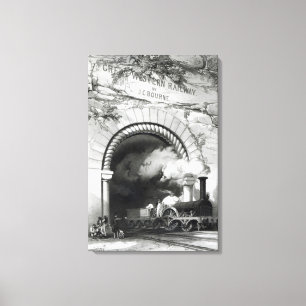 Lienzo El gran ferrocarril occidental, 1846