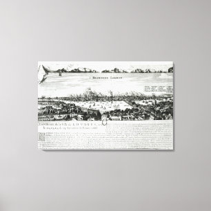 Lienzo El gran incendio de Londres en 1666