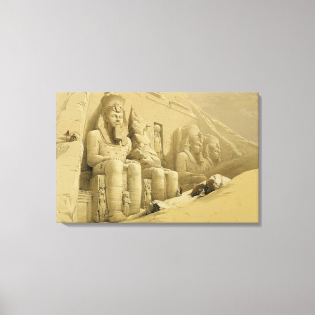Lienzo El gran templo de Abu Simbel, Nubia, de "Egipto" (Anverso)