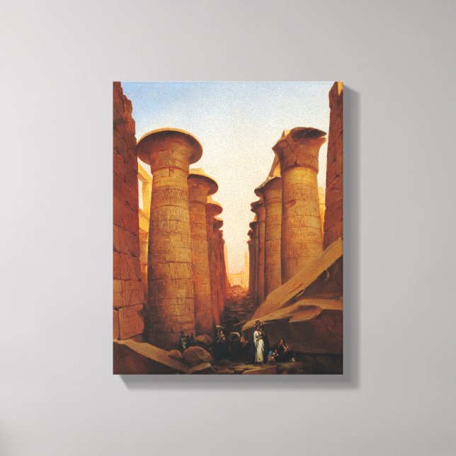 Lienzo El Gran Templo de Amun en Karnak (Anverso)