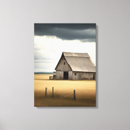 Lienzo El granero del abuelo