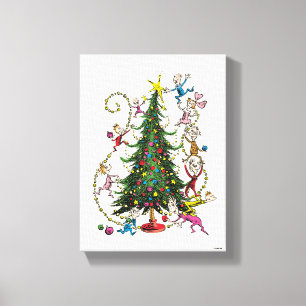 Lienzo El Grinch clásico Árbol de Navidad