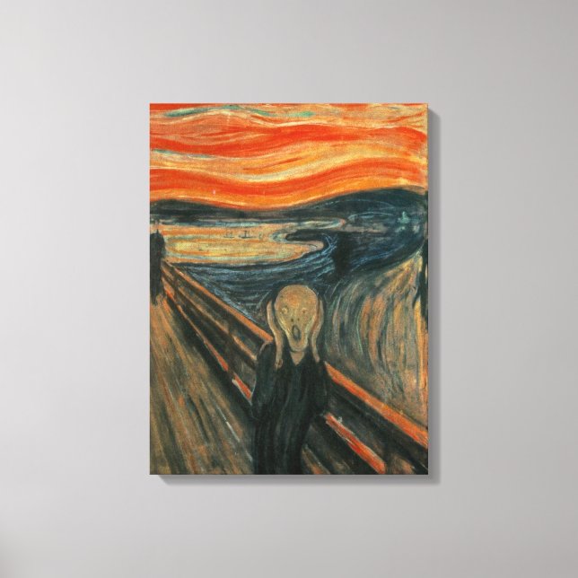 Lienzo El grito - Edvard Munch (Anverso)