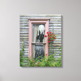 Lienzo El grito en una ventana