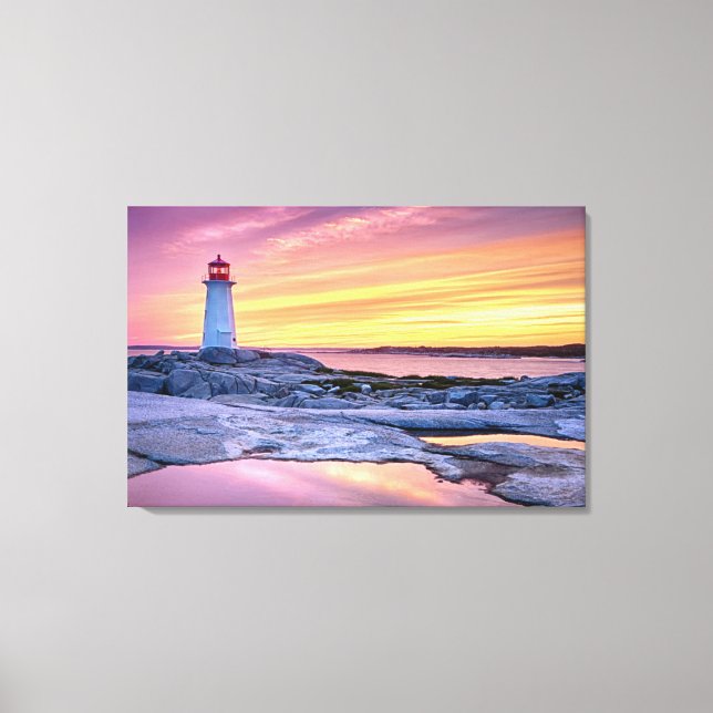 Lienzo El guardián de la luz | Peggy'S Cove (Anverso)