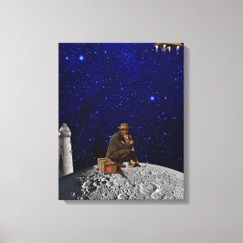 Lienzo El guardián del faro regresó a casa