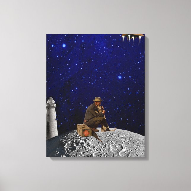 Lienzo El guardián del faro regresó a casa (Anverso)