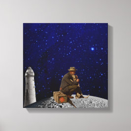 Lienzo El guardián del faro regresó a casa