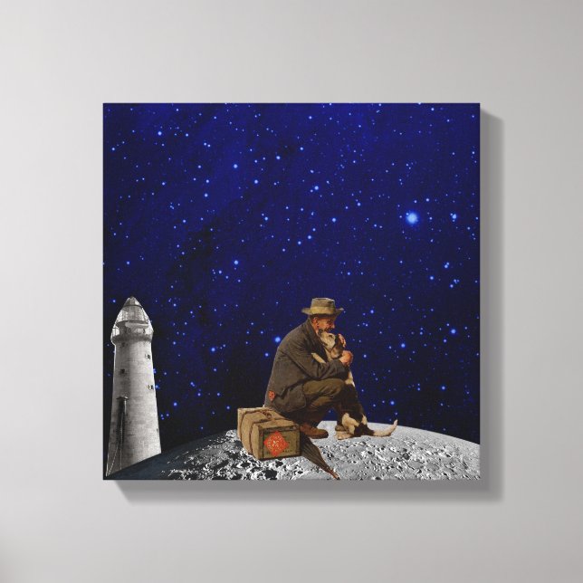 Lienzo El guardián del faro regresó a casa (Anverso)