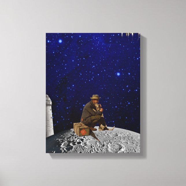 Lienzo El guardián del faro regresó a casa (Anverso)