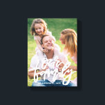 Lienzo El guión escrito a mano de nuestra familia persona<br><div class="desc">Impresión de lienzos de personalizable con letras a mano "Nuestra familia". Este será un acento perfecto para cualquier hogar.</div>