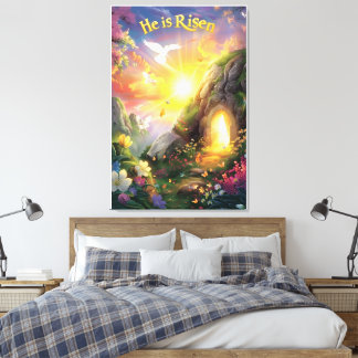 Lienzo Él ha Resucitado — Resurrección de Pascua —  Lucas