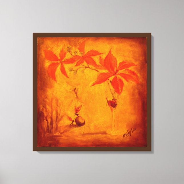 Lienzo El hada de otoño (Anverso)